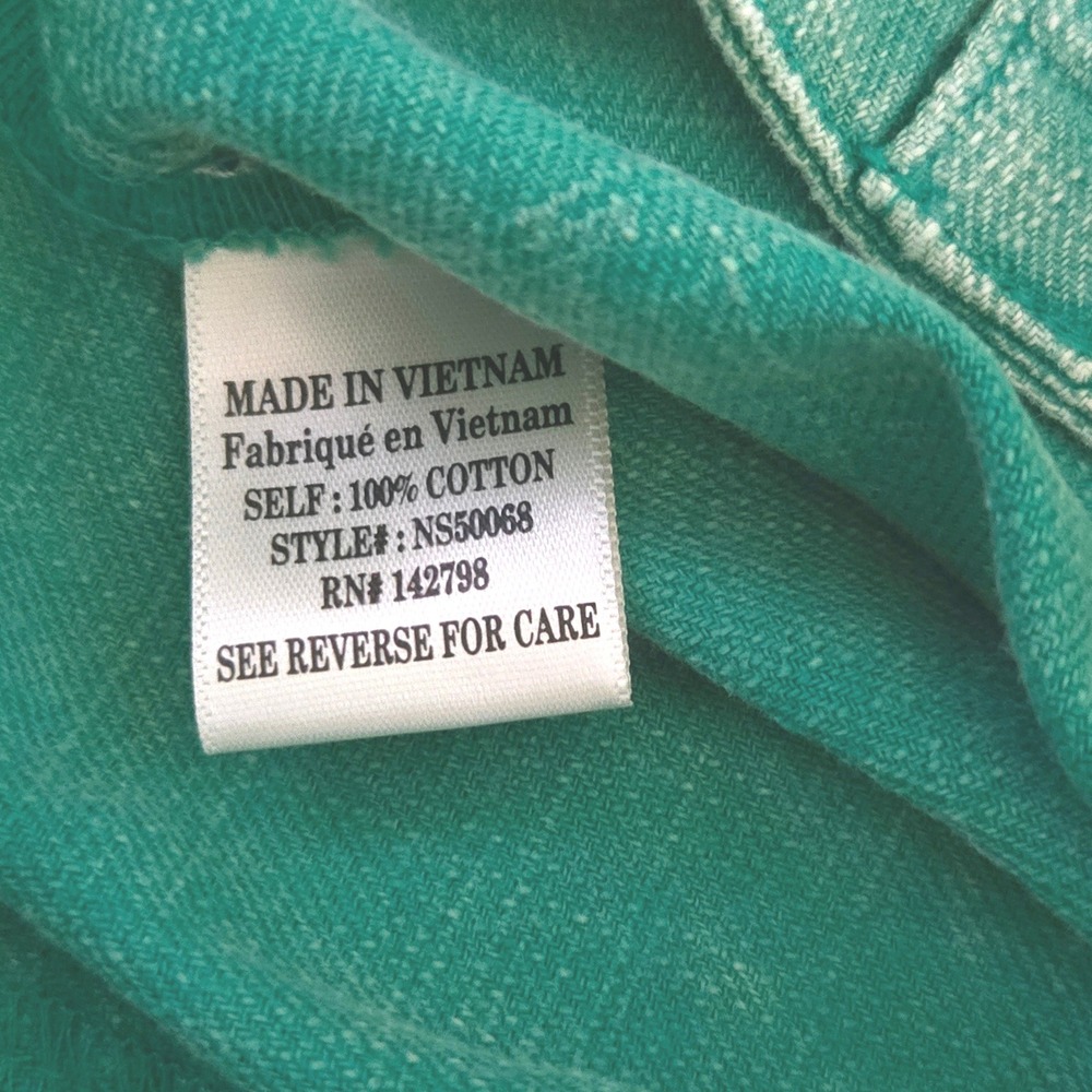 Very J New In Green Cargo Mini Skirt Mineral Wash Cotton Utility NS50068 Small - Picture 5 of 7